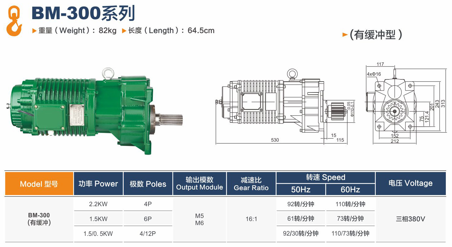 BM-300三合一马达厂家